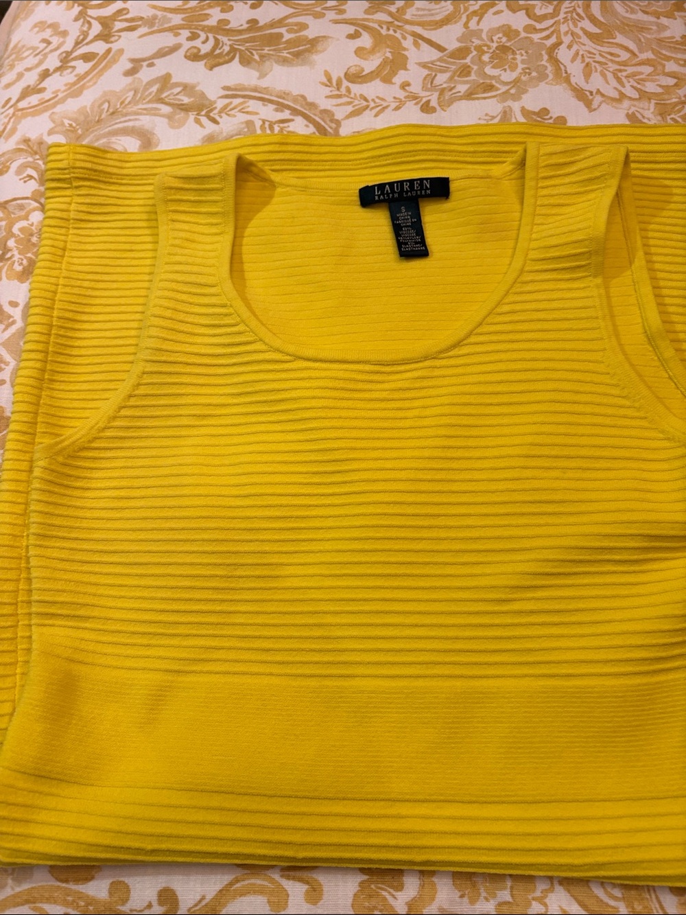 Lauren Ralph Lauren Bright Yellow Sleeveless Sheath Dress - Picture 6 of 6